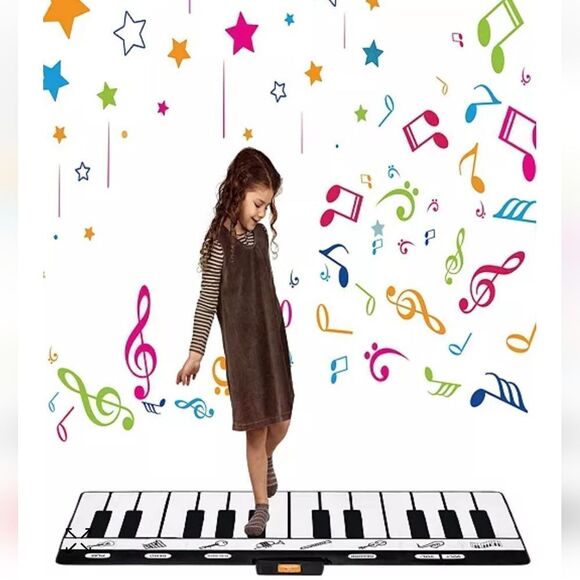 24 Keys Piano Keyboard Mat Record, Playback, Demo, Play, Adjustable Volume EUC - Picture 8 of 9